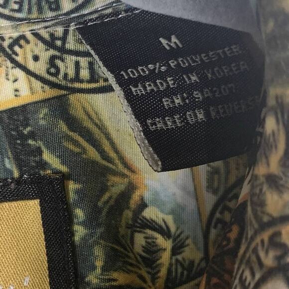 Jimmy Buffett Margaritaville Hawaiian Shirt Mens Size Medium Travel Short Sleeve - Picture 8 of 9